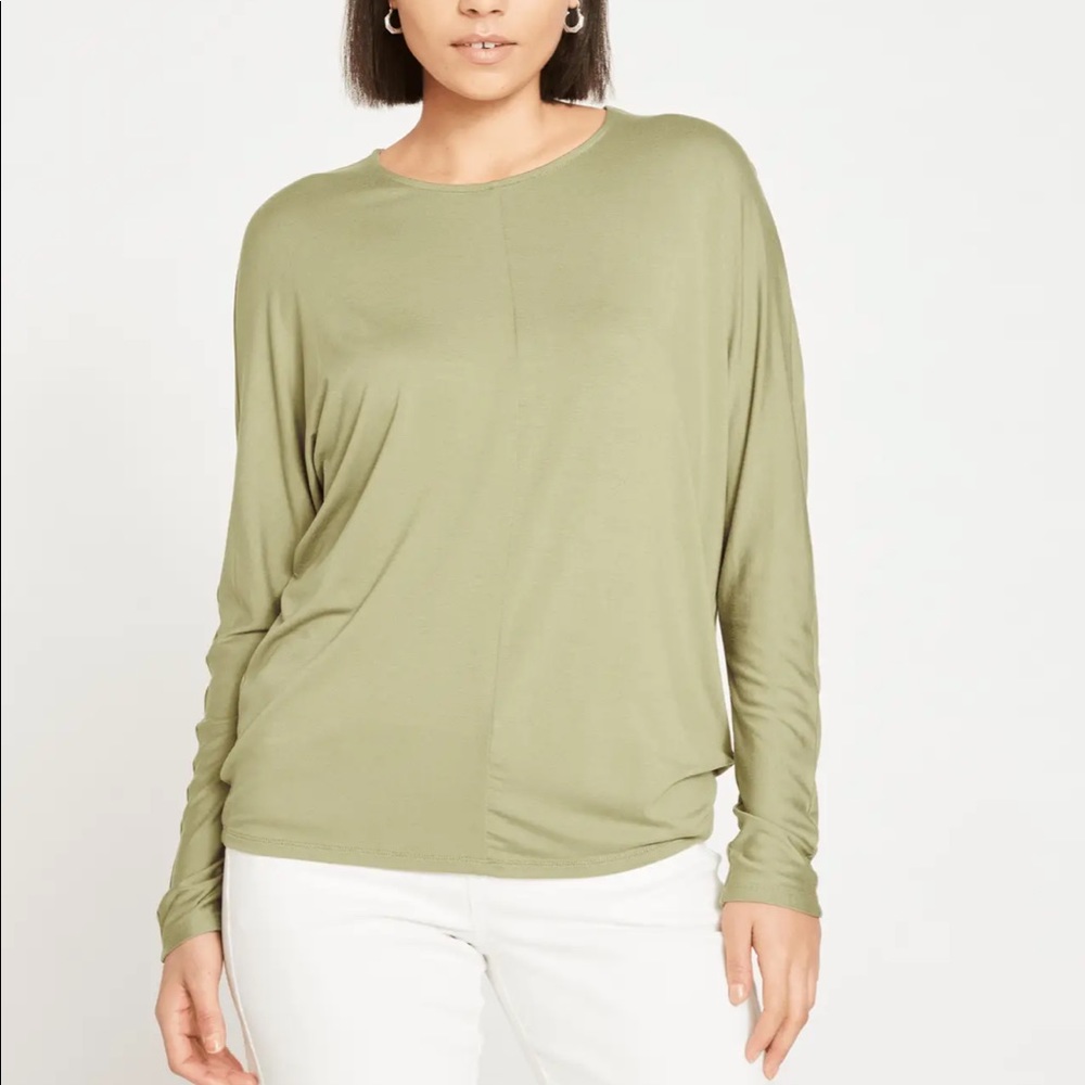 Liquid Jersey Crew Neck Dolman Top